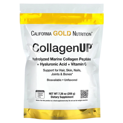 California Gold Nutrition CollagenUP Marine Hydrolyzed Collagen + Vitamin C 206g 30880 фото