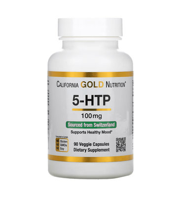California Gold Nutrition 5-HTP 100 mg 90 капсул 11735 фото