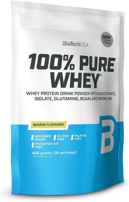 BioTech USA 100% Pure Whey​​ 454g Banana 32678 фото