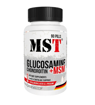 MST Glucosamine Chondroitin MSM + Hyaluronic Acid 90 таблеток 53230 фото