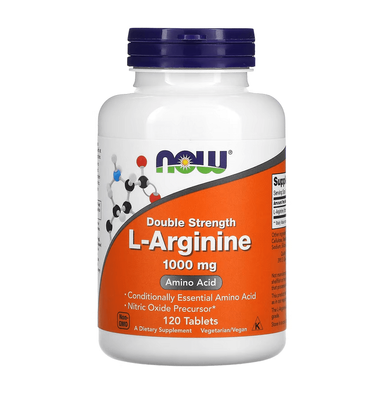 NOW Foods L-Arginine 1000 mg 120 таблеток 92158 фото