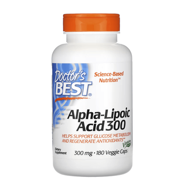 Doctor's Best Alpha Lipoic Acid 300 mg 180 капсул 12092 фото