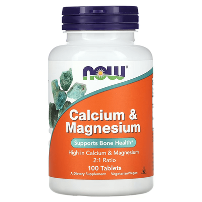 NOW Foods Calcium & Magnesium 100 таблеток 01270 фото