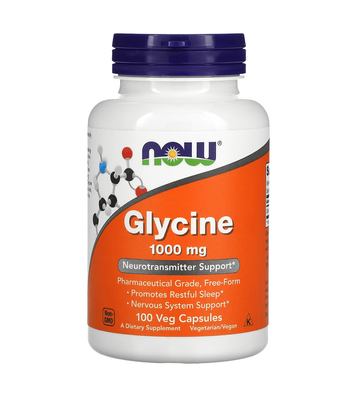 NOW Foods Glycine 1000 mg 100 капсул 20805 фото