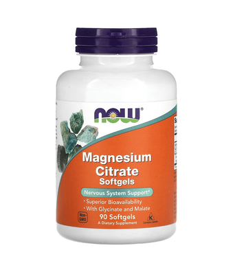 NOW Foods Magnesium Citrate 90 Softgels 30493 фото