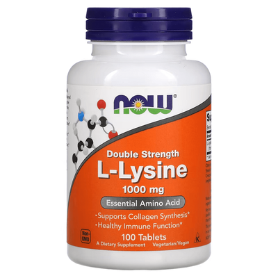 NOW Foods L-Lysine 1000 mg 100 таблеток 20370 фото