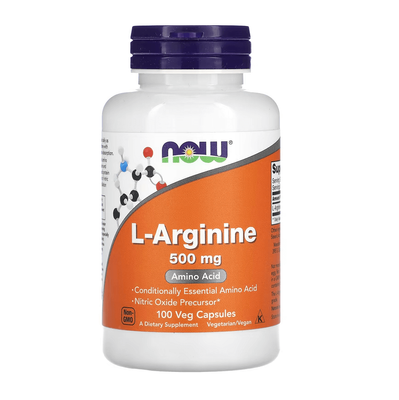 NOW Foods L-Arginine 500 mg 100 капсул 00030 фото
