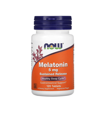NOW Foods Melatonin 5 mg 120 таблеток 03554 фото