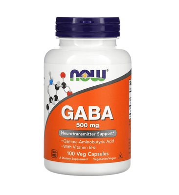 NOW Foods GABA 500 mg 100 капсул 00087 фото