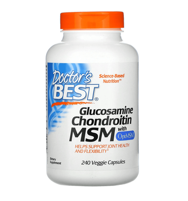 Doctor's Best Glucosamine Chondroitin MSM with OptiMSM 240 капсул 00081 фото