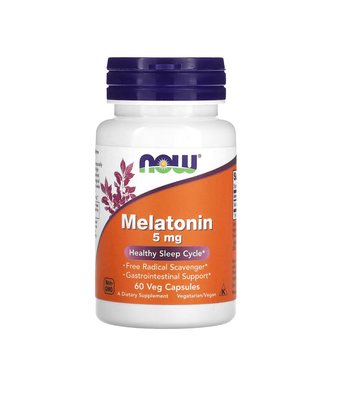NOW Foods Melatonin 5 mg 60 капсул 23510 фото