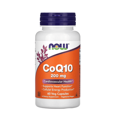 NOW Foods CoQ10 200 mg 60 капсул 29835 фото