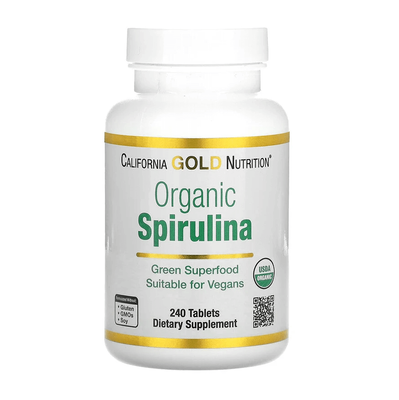 California Gold Nutrition Organic Spirulina 500 mg 240 таблеток 12026 фото