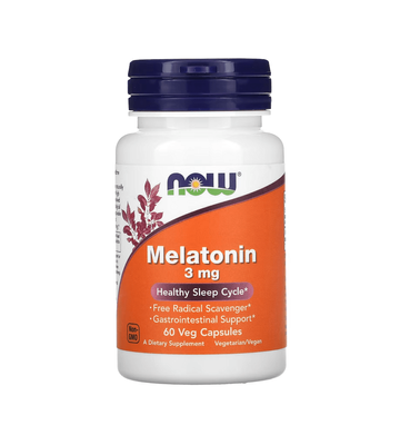 NOW Foods Melatonin 3 mg 60 капсул 45315 фото