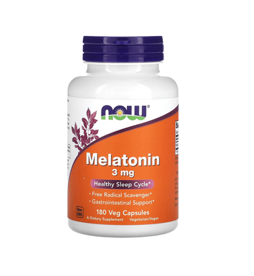 NOW Foods Melatonin 3 mg 180 капсул 23862 фото
