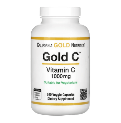 California Gold Nutrition Vitamin C 1000 mg 240 капсул 00932 фото