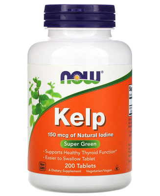 NOW Foods Kelp 150 mcg 200 таблеток 72820 фото