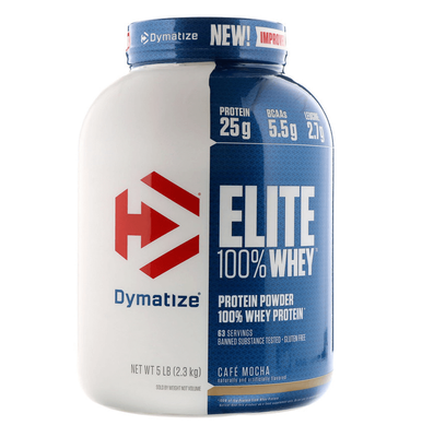 Dymatize Elite 100% Whey Protein 2300g Cafe Mocha 25094 фото