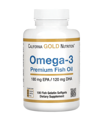 California Gold Nutrition Omega-3 100 капсул​ 30495 фото