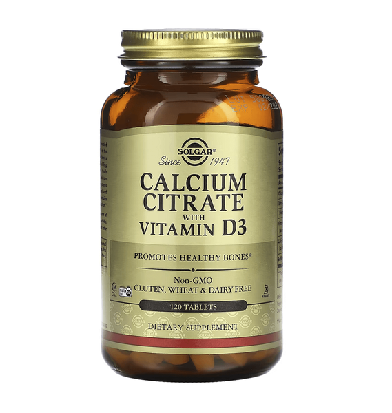 Solgar Calcium Citrate with Vitamin D3 120 таблеток 43625 фото