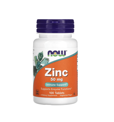 NOW Foods Zinc 50 mg 100 таблеток 63530 фото