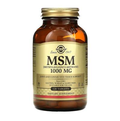 Solgar MSM 1000 mg 120 таблеток 38275 фото