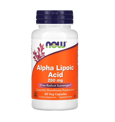 NOW Foods Alpha Lipoic Acid 250 mg 60 капсул 30315 фото