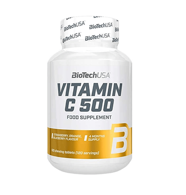 BioTech USA​​ Vitamin C 500 mg 120 таблеток​​ 30645 фото