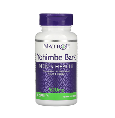 Natrol Yohimbe Bark 500 mg 90 капсул 28082 фото
