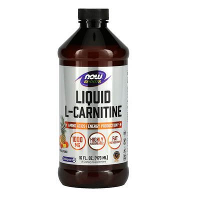 NOW Sports Liquid L-Carnitine 1000 мг 473 мл Tropical Punch 00066 фото