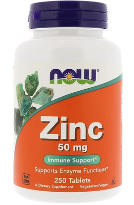 Now Foods Zinc 50 мг 250 таблеток 63520 фото